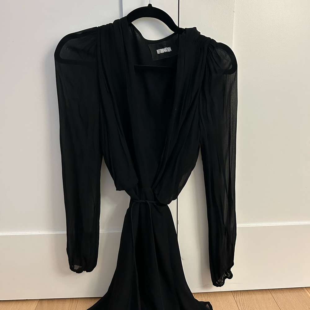 Reformation Long Sleeve Wrap Dress